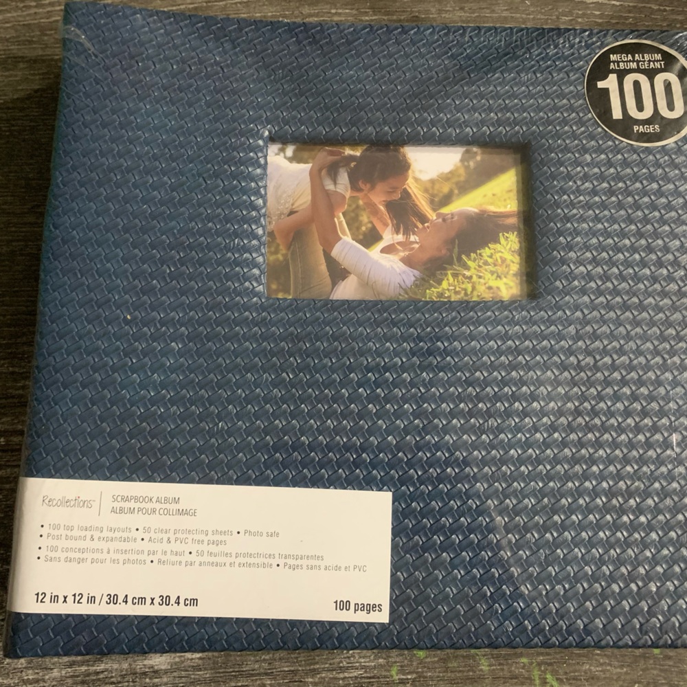 Recollections Blue Scrapbook Album